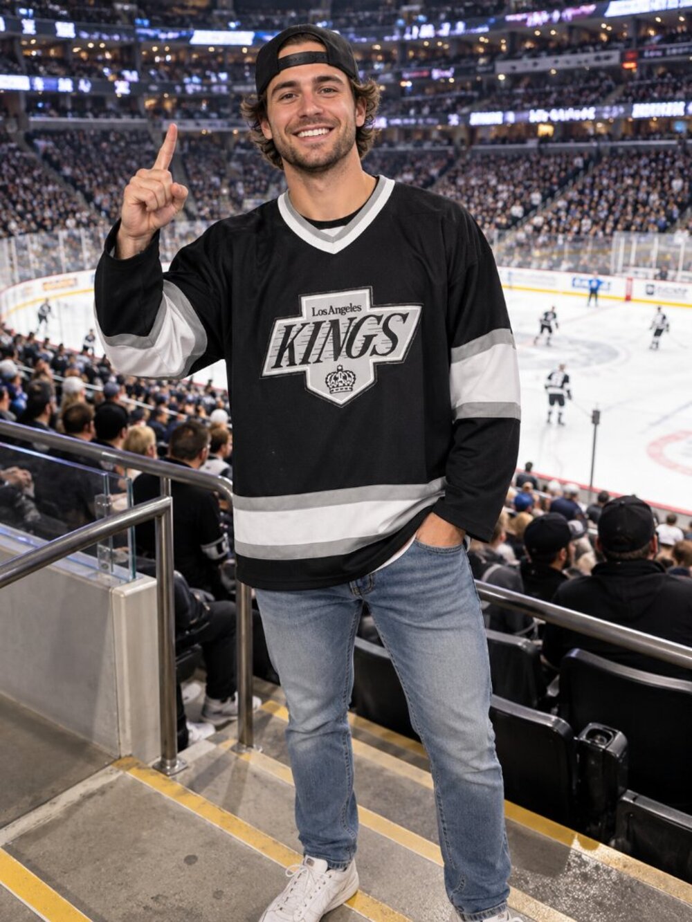 L.A Kings Hockey Jersey-(XL)